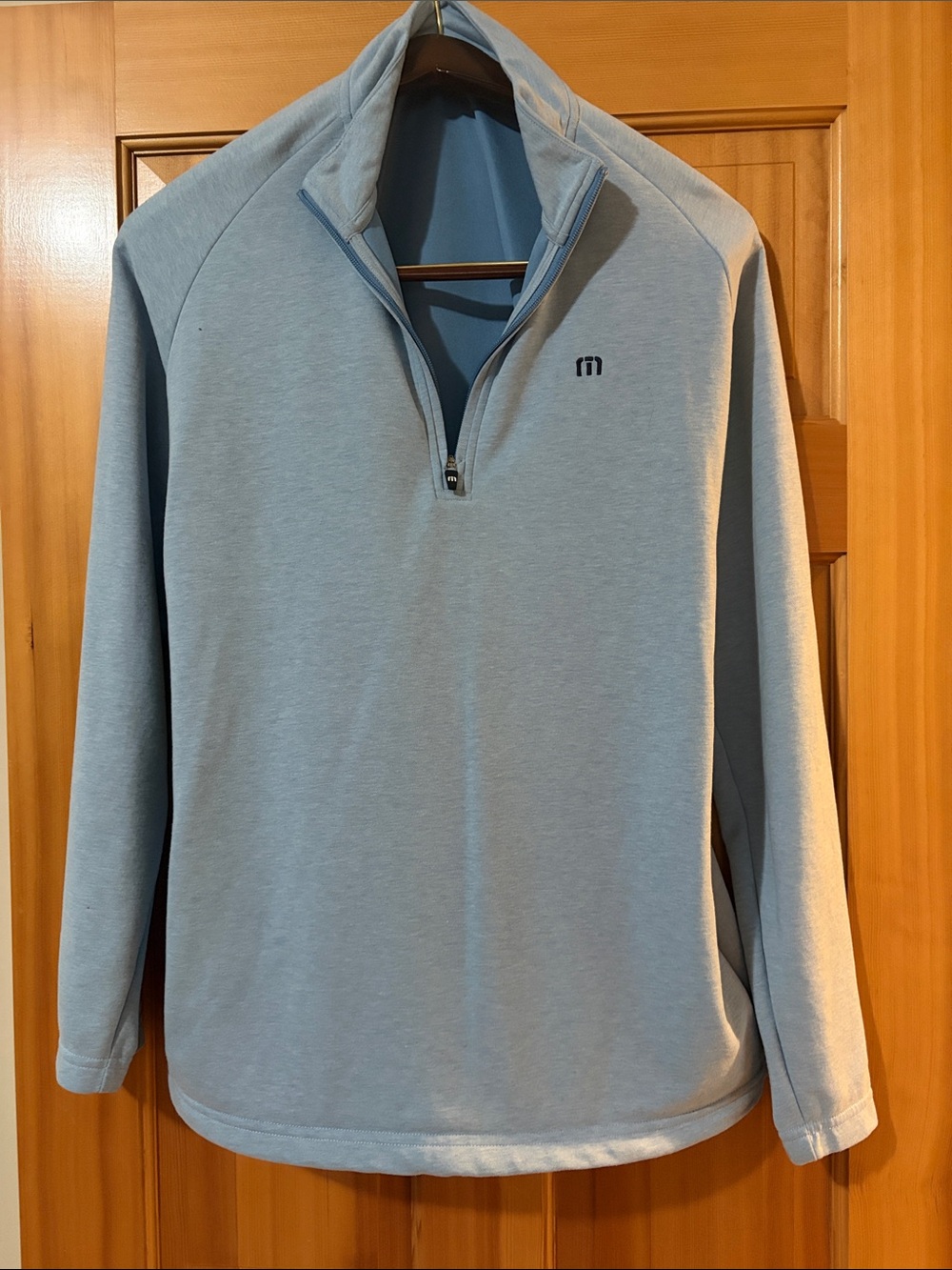 Travis Mathew Light Blue Crew Pullover